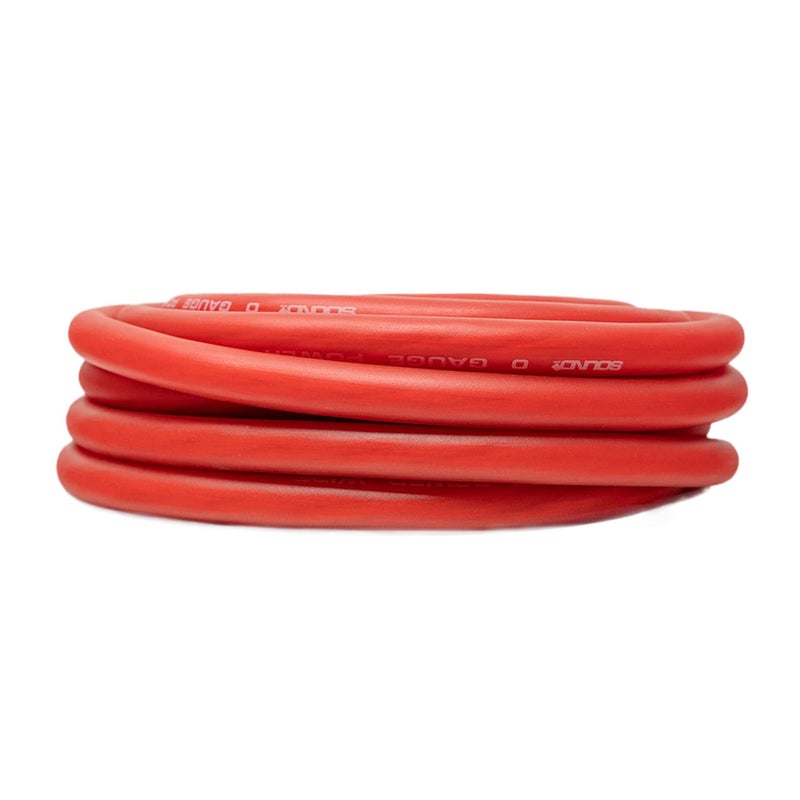 SoundBox 0 Gauge Red Amplifier Power/Ground Wire 1/0 Ga Amp Cable, 25 Feet - Image 2